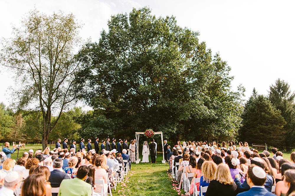 boho handmade wedding chuppah